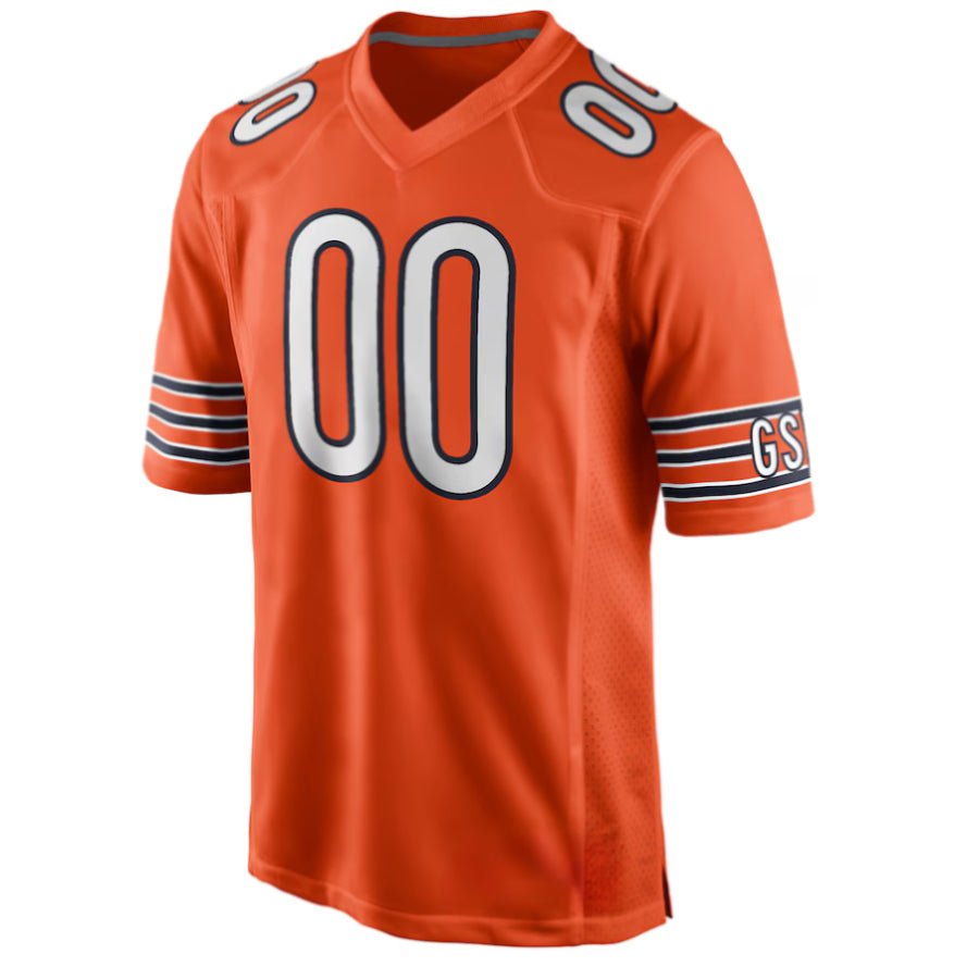 Replica Men's Chicago Bears Orange Custom Game Jersey - Merch Arena