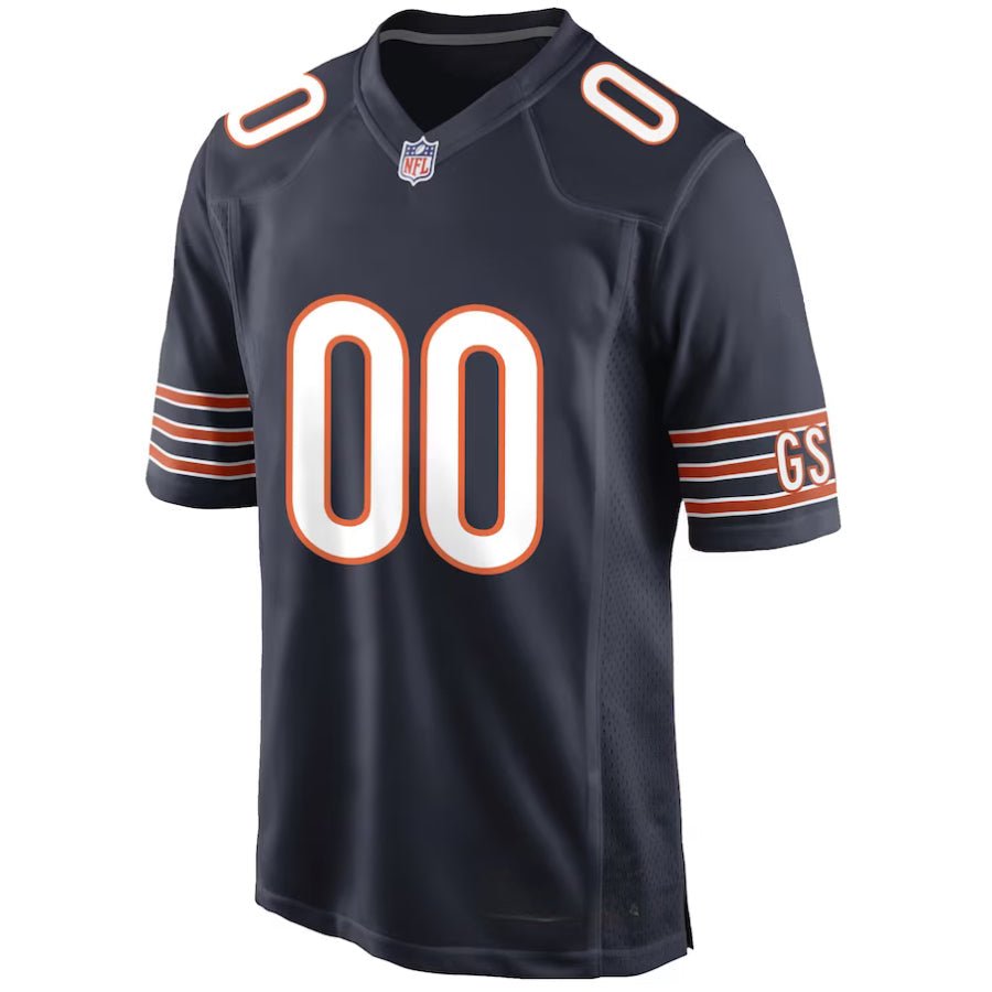 Replica Men's Chicago Bears Navy Custom Game Jersey - Merch Arena
