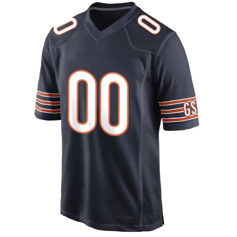 Replica Men's Chicago Bears Navy Custom Game Jersey - Merch Arena