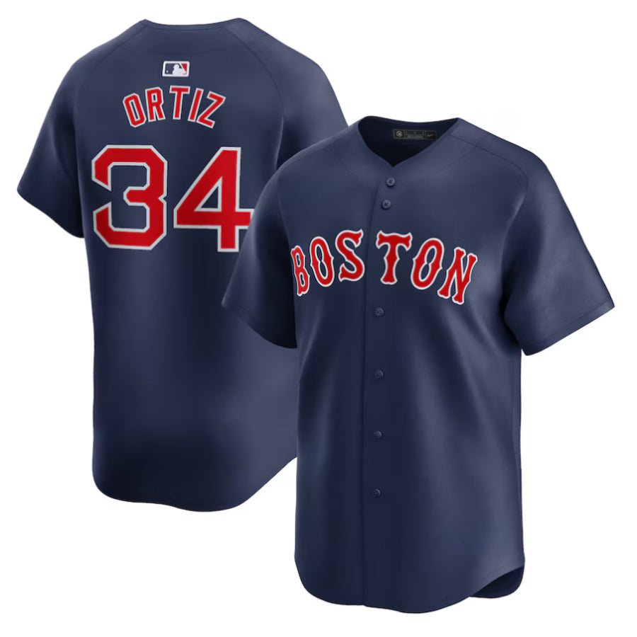 Replica Men's Boston Red Sox Custom Navy Alternate Limited Player Jersey - Merch Arena