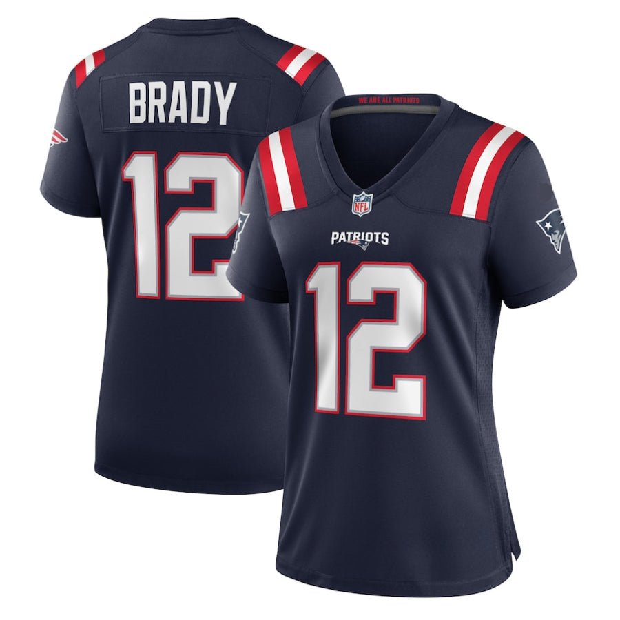 Replica Women's New England Patriots Navy Custom Game Jersey - Merch Arena