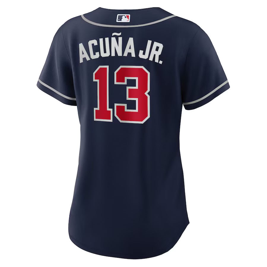 Replica Women's Atlanta Braves Custom Navy Home Replica Player Name Jersey - Merch Arena