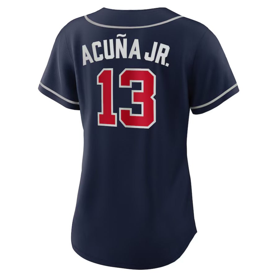 Replica Women's Atlanta Braves Custom Navy Home Replica Player Name Jersey - Merch Arena