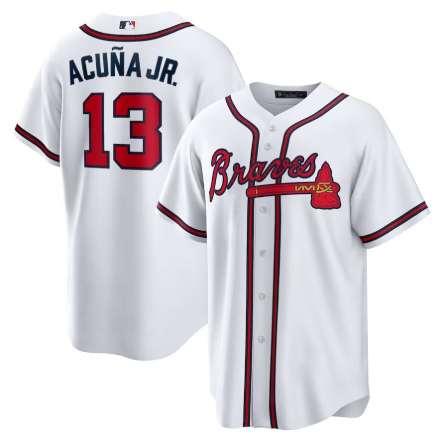 Replica Men's Atlanta Braves Custom White Home Replica Player Name Jersey - Merch Arena