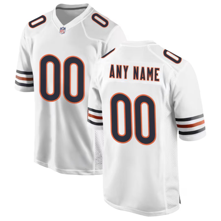 Replica Men's Chicago Bears White Custom Game Jersey - Merch Arena