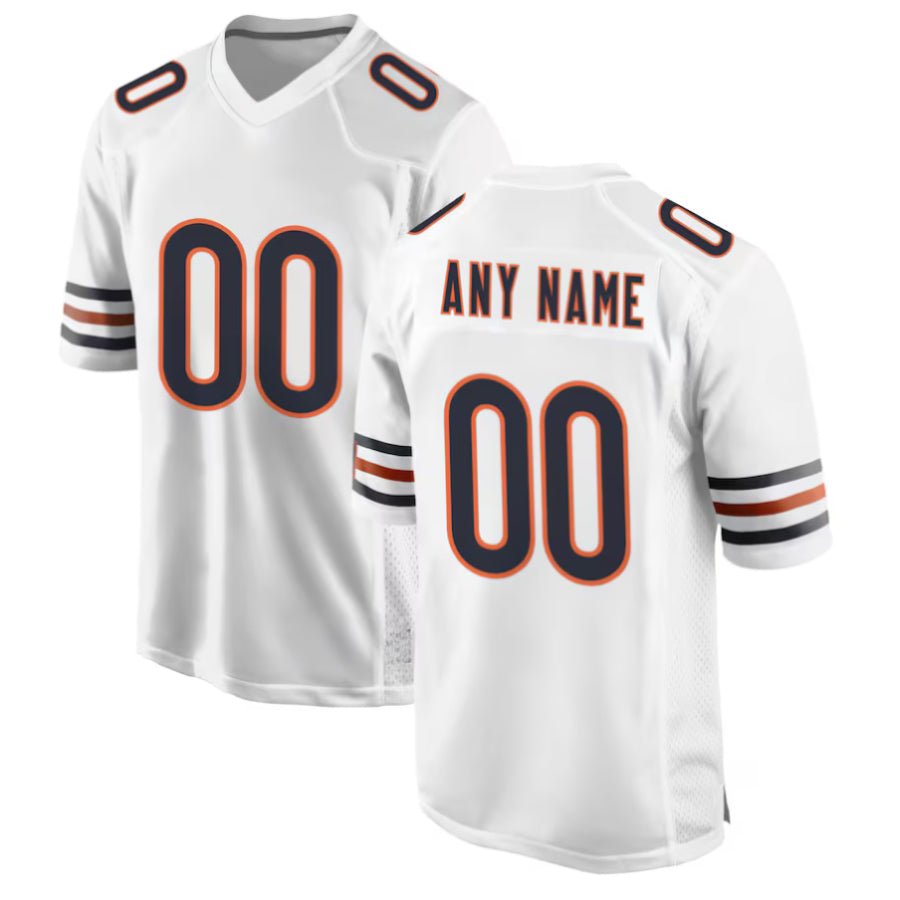 Replica Men's Chicago Bears White Custom Game Jersey - Merch Arena