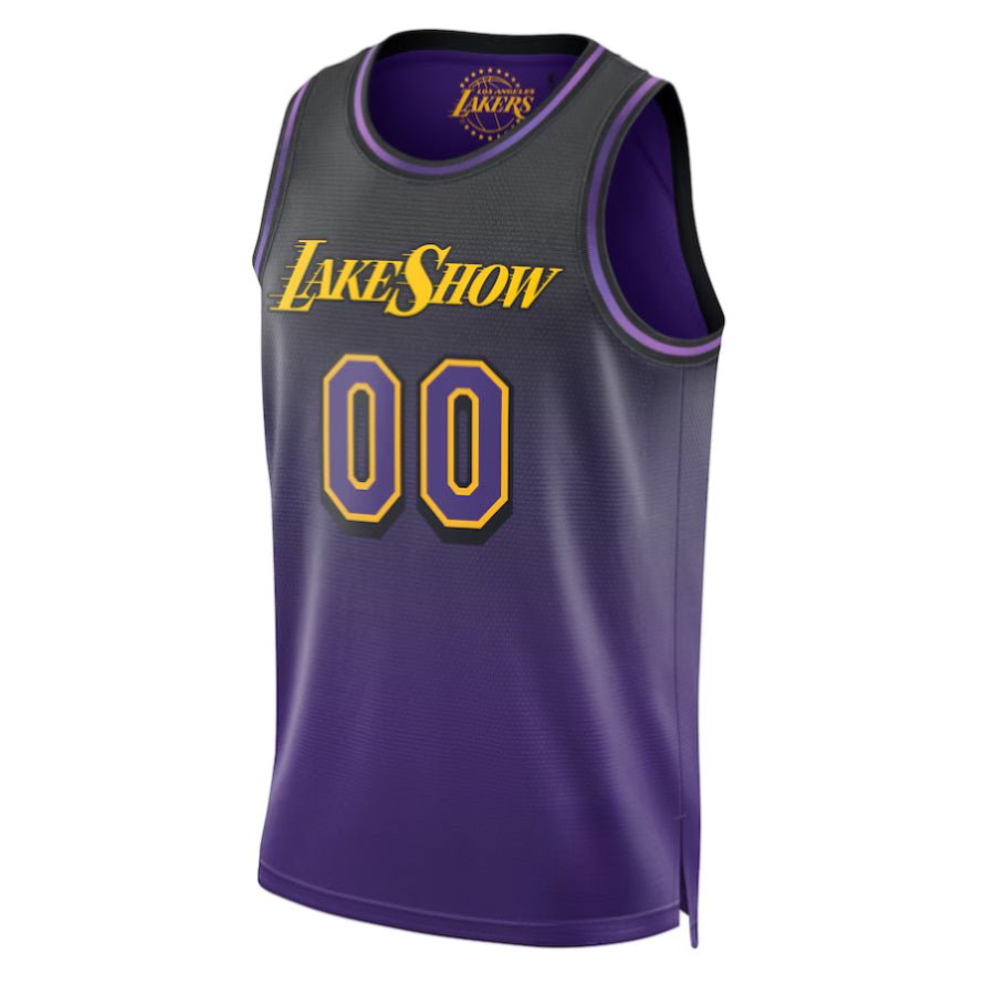 Replica Unisex Los Angeles Lakers Custom Purple Swingman Player Jersey - Merch Arena