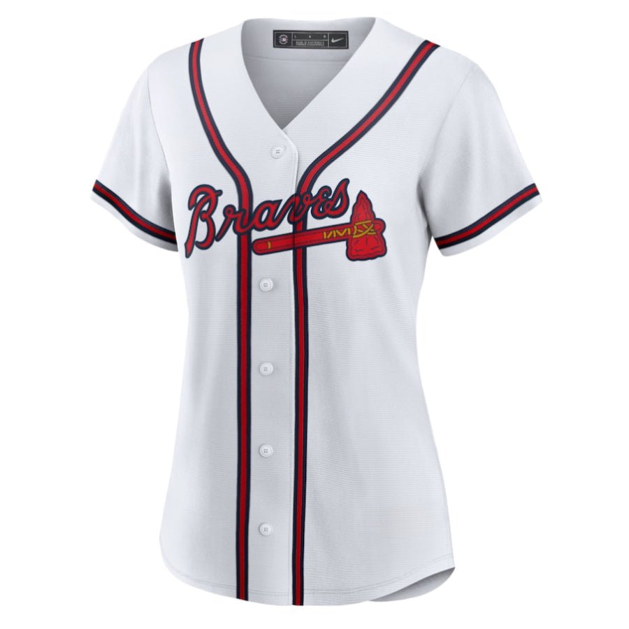 Replica Women's Atlanta Braves Ronald Custom White Home Replica Player Jersey - Merch Arena