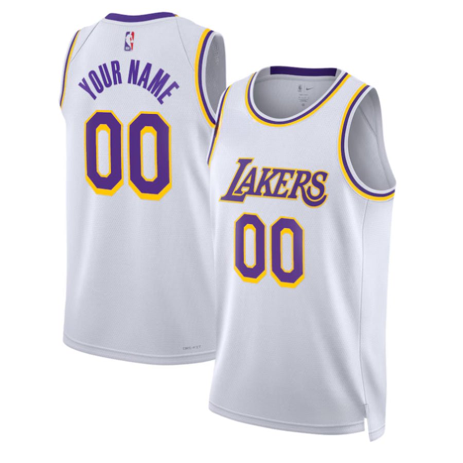Replica Unisex Los Angeles Lakers Custom White Player Jersey - Merch Arena