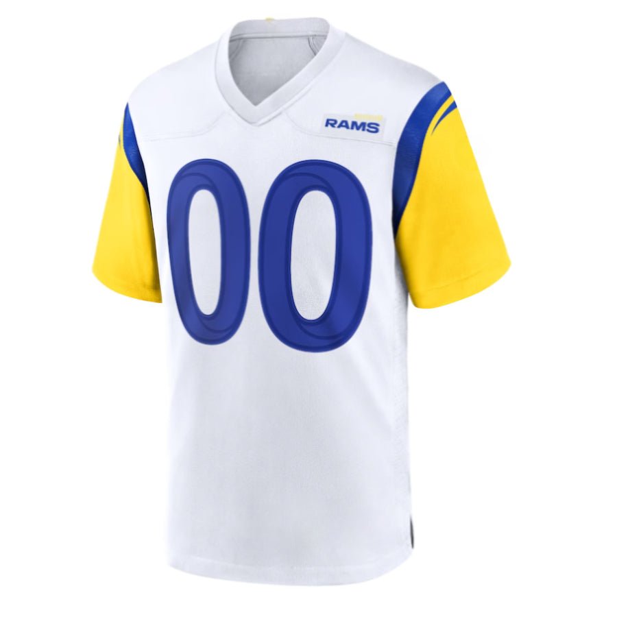 Replica Men's Los Angeles Rams White Alternate Custom Jersey - Merch Arena
