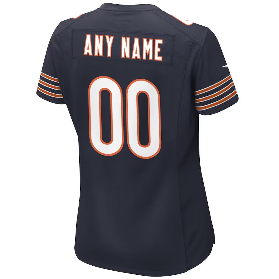 Replica Women's Chicago Bears Navy Custom Game Jersey - Merch Arena