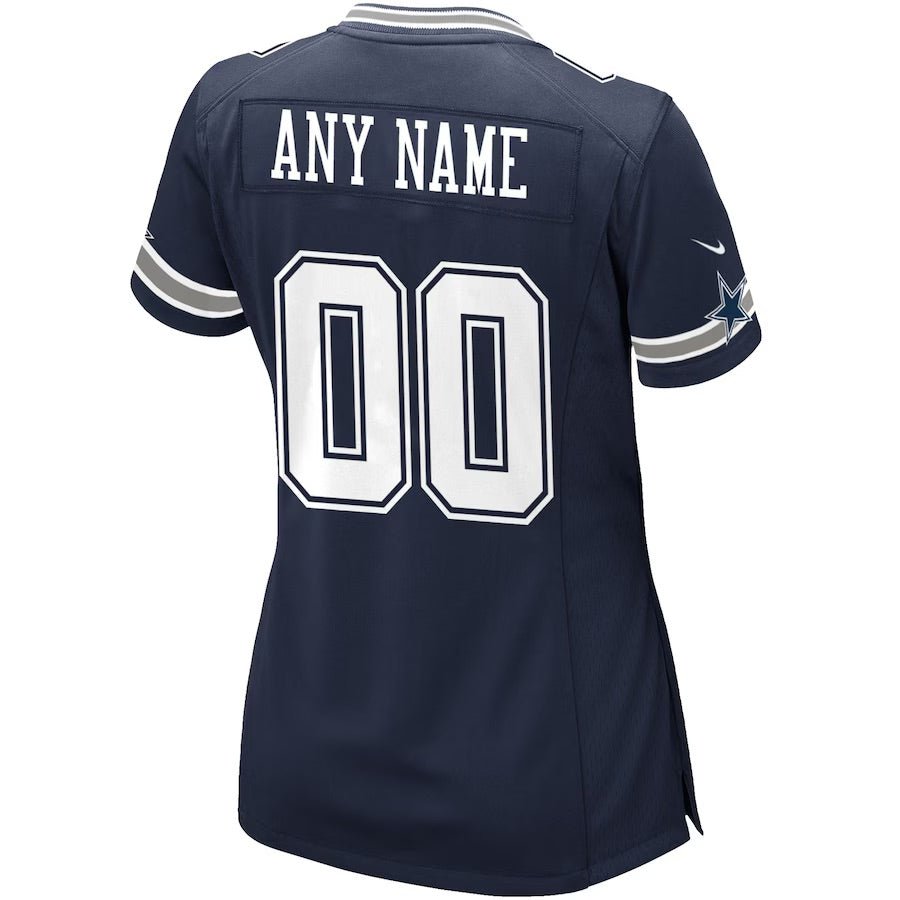 Replica Women's Dallas Cowboys Navy Alternate Custom Game Jersey - Merch Arena