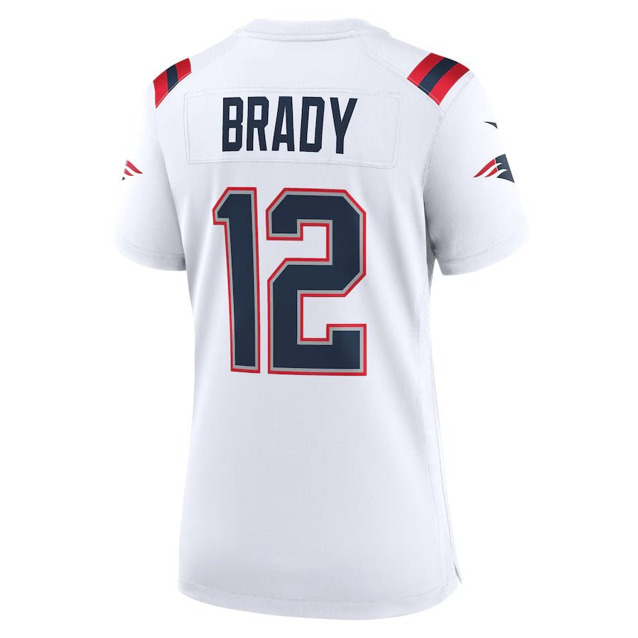 Replica Women's New England Patriots White Custom Game Jersey - Merch Arena