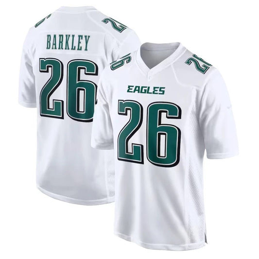 Replica Men's Custom Tundra White Philadelphia Eagles Fashion Game Jersey - Merch Arena