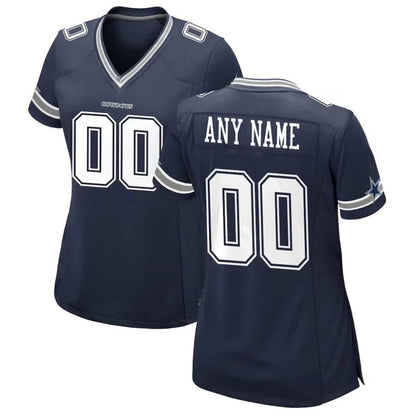 Replica Women's Dallas Cowboys Navy Alternate Custom Game Jersey - Merch Arena