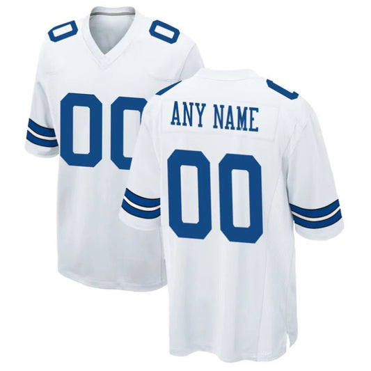 Replica Men's Dallas Cowboys White Alternate Custom Game Jersey - Merch Arena
