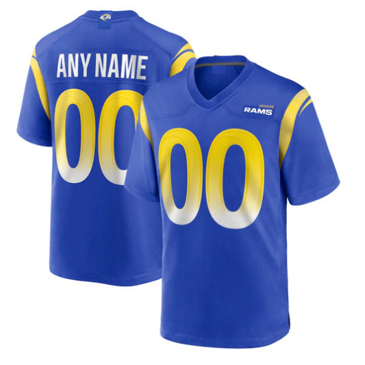 Replica Men's Los Angeles Rams Blue Alternate Custom Jersey - Merch Arena