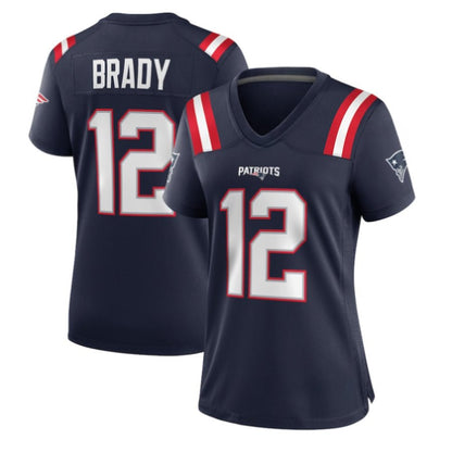 Replica Women's New England Patriots Navy Custom Game Jersey - Merch Arena
