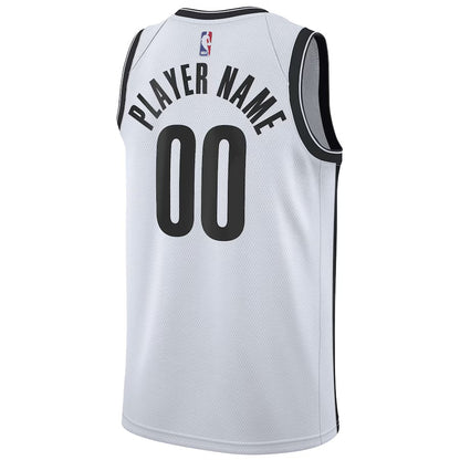 Replica Unisex Brooklyn Nets White Swingman Custom Jersey - Merch Arena