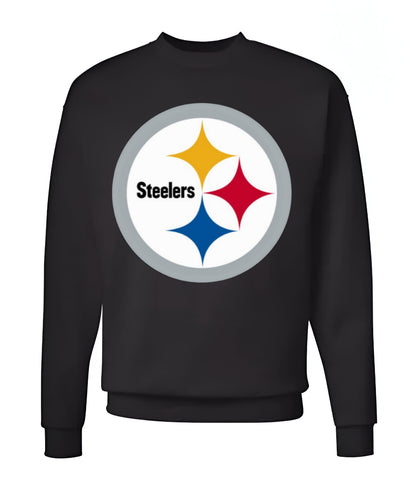Unisex Men/Woman Any team NFL Black Ground Lettering Pullover Sweatshirt - Merch Arena