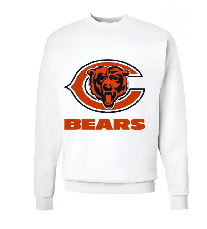 Unisex Men/Woman Any team NFL White Ground Lettering Pullover Sweatshirt - Merch Arena