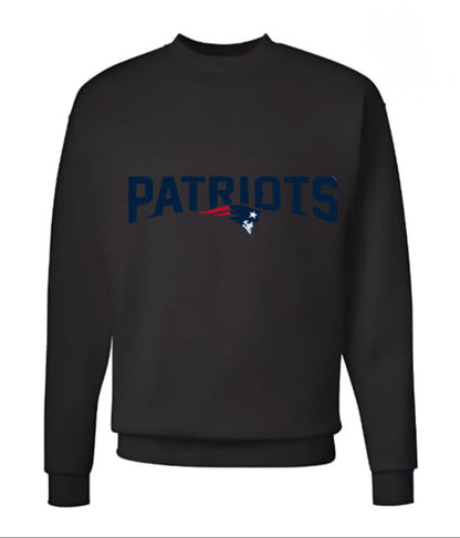 Unisex Men/Woman Any team NFL Black Ground Lettering Pullover Sweatshirt - Merch Arena