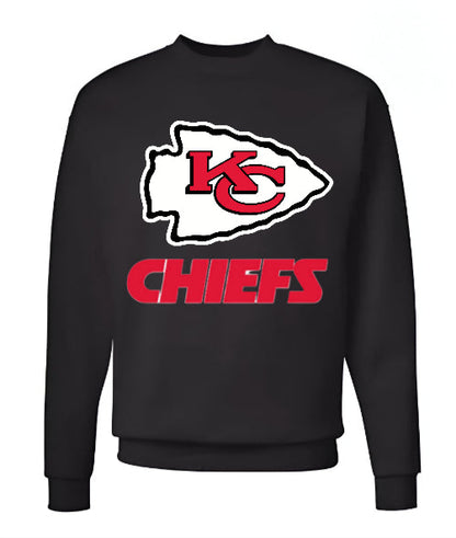 Unisex Men/Woman Any team NFL Black Ground Lettering Pullover Sweatshirt - Merch Arena