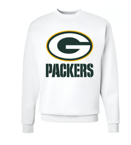 Unisex Men/Woman Any team NFL White Ground Lettering Pullover Sweatshirt - Merch Arena