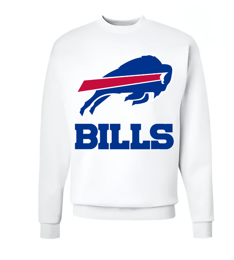 Unisex Men/Woman Any team NFL White Ground Lettering Pullover Sweatshirt - Merch Arena