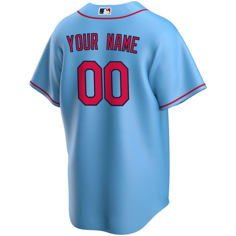 Replica Men's St. Louis Cardinals Light Blue Home Replica Custom Jersey - Merch Arena