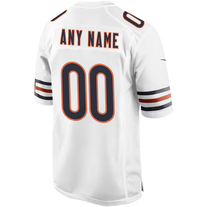 Replica Men's Chicago Bears White Custom Game Jersey - Merch Arena