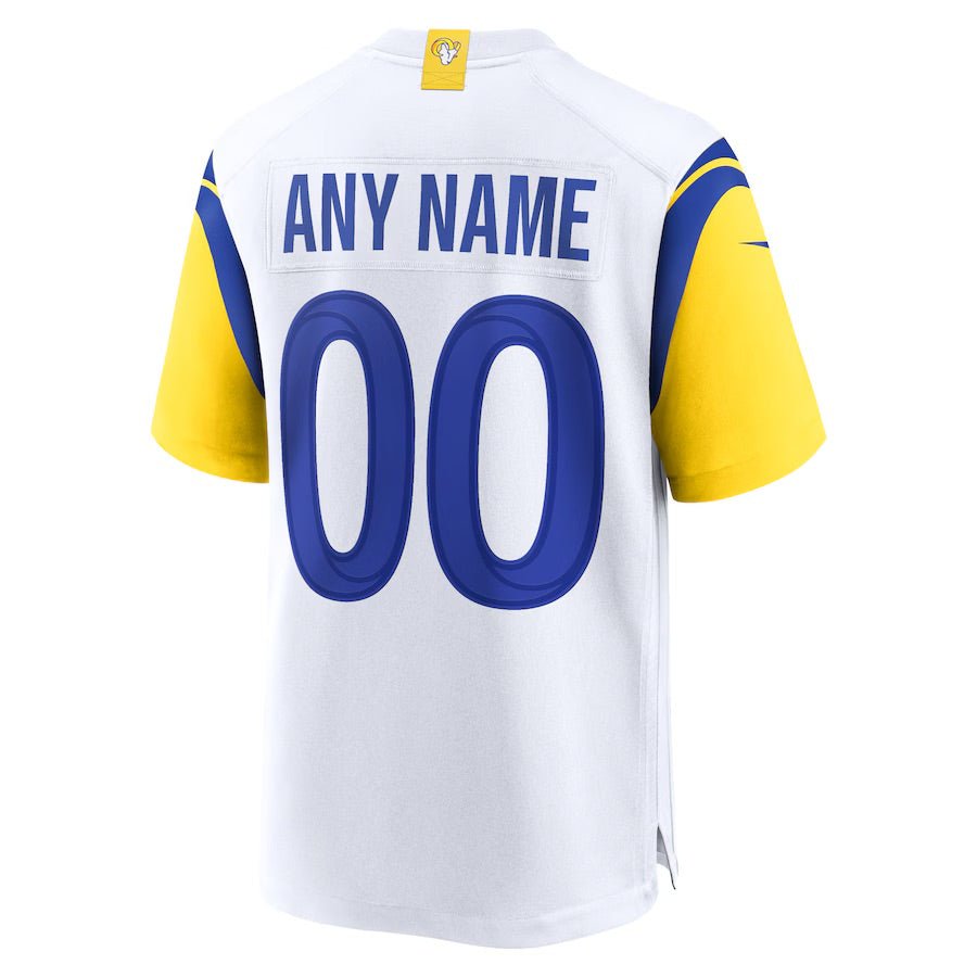 Replica Men's Los Angeles Rams White Alternate Custom Jersey - Merch Arena
