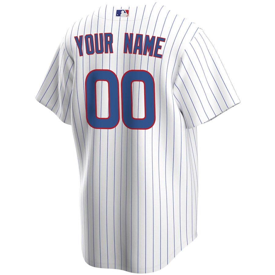 Replica Men's Chicago Cubs White Home Replica Custom Jersey - Merch Arena