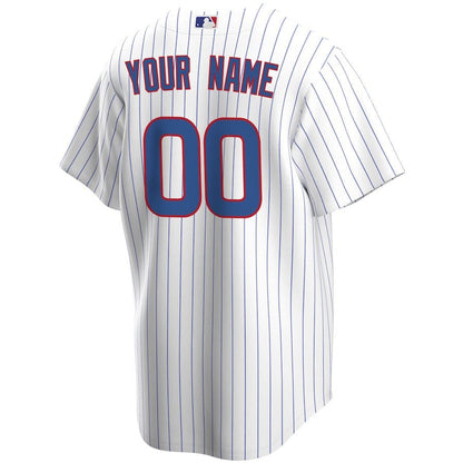 Replica Men's Chicago Cubs White Home Replica Custom Jersey - Merch Arena