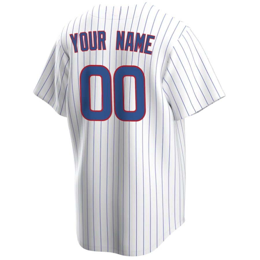 Replica Men's Chicago Cubs White Home Replica Custom Jersey - Merch Arena
