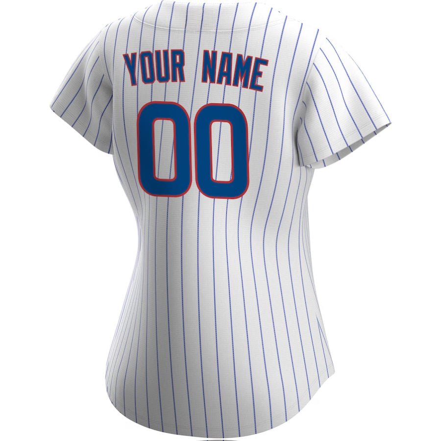 Replica Women's Chicago Cubs White Home Replica Custom Jersey - Merch Arena