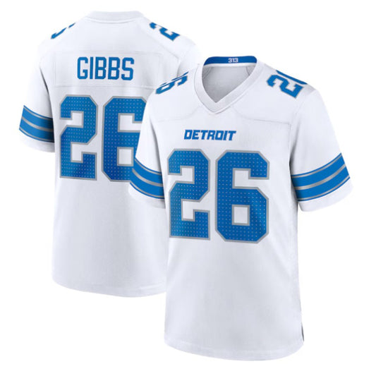 Replica Men's Custom White Detroit Lions Fashion Jersey - Merch Arena