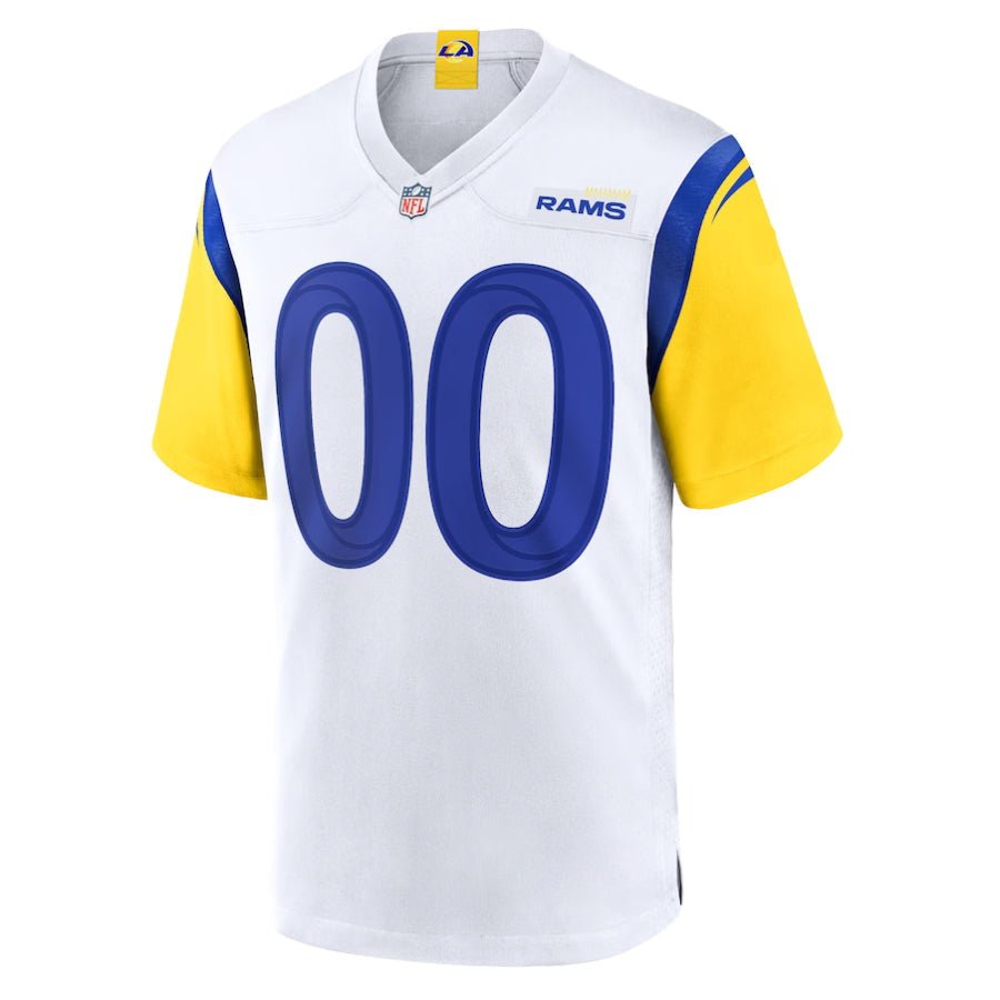 Replica Men's Los Angeles Rams White Alternate Custom Jersey - Merch Arena