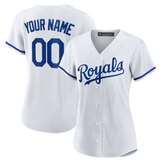 Replica Women's Kansas City Royals White Replica Custom Jersey - Merch Arena