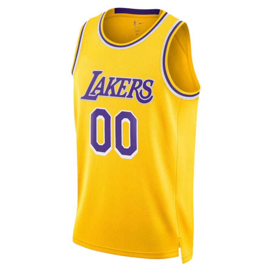 Replica Unisex Los Angeles Lakers Custom Yellow Player Jersey - Merch Arena