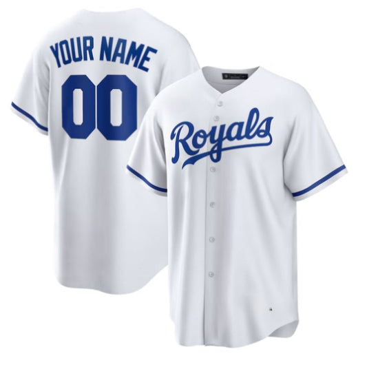 Replica Men's Kansas City Royals White Replica Custom Jersey - Merch Arena
