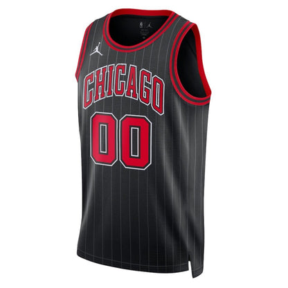 Replica Unisex Chicago Bulls Black Swingman Custom Jersey - Merch Arena