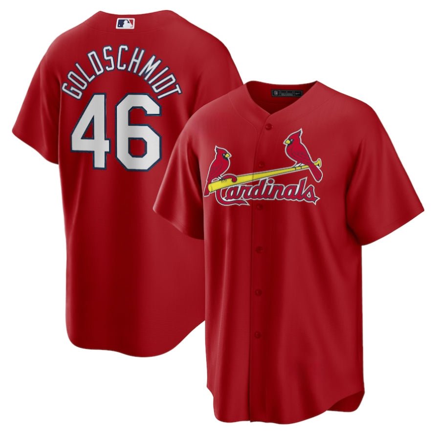 Replica Men's St. Louis Cardinals Red Home Replica Custom Jersey - Merch Arena