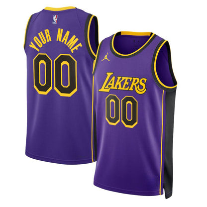 Replica Unisex Los Angeles Lakers Custom Purple Player Jersey - Merch Arena