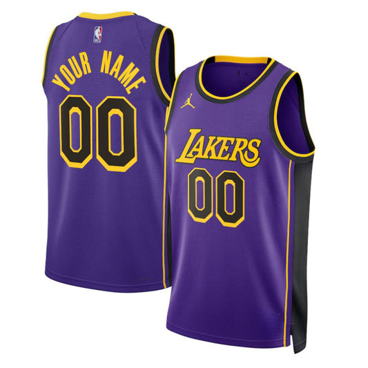 Replica Unisex Los Angeles Lakers Custom Purple Player Jersey - Merch Arena
