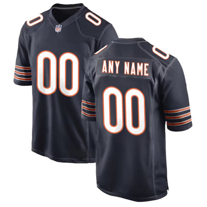 Replica Men's Chicago Bears Navy Custom Game Jersey - Merch Arena