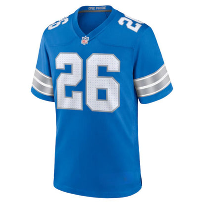 Replica Men's Custom Blue Detroit Lions Fashion Jersey - Merch Arena