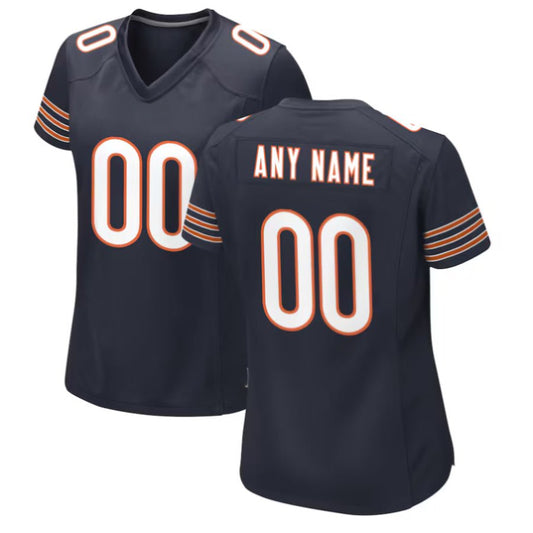 Replica Women's Chicago Bears Navy Custom Game Jersey - Merch Arena