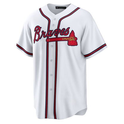 Replica Men's Atlanta Braves Custom White Home Replica Player Name Jersey - Merch Arena