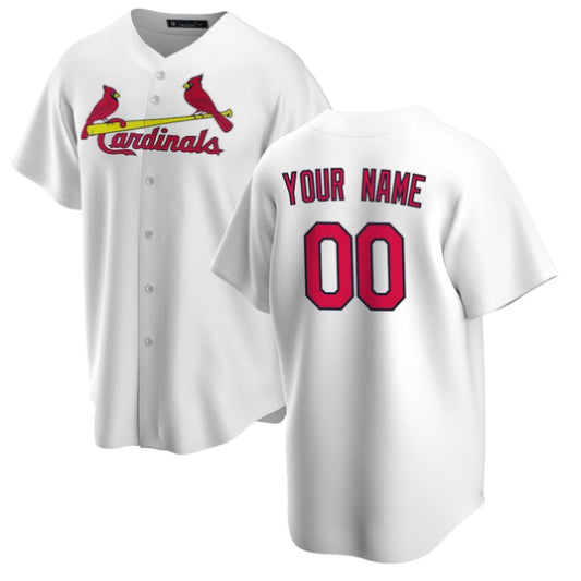 Replica Men's St. Louis Cardinals White Home Replica Custom Jersey - Merch Arena
